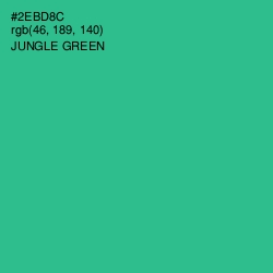 #2EBD8C - Jungle Green Color Image